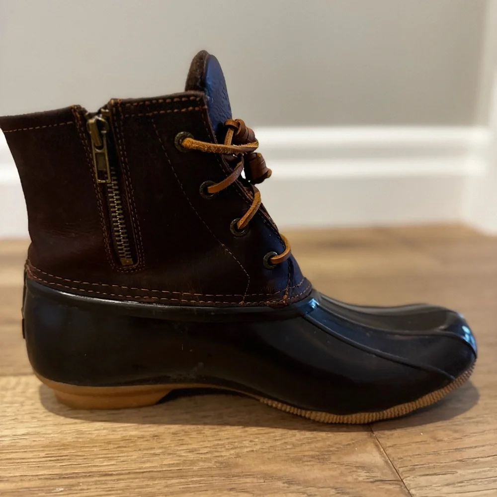 Women’s Sperry Brown and Tan Waterproof Boots - Picture 6 of 8